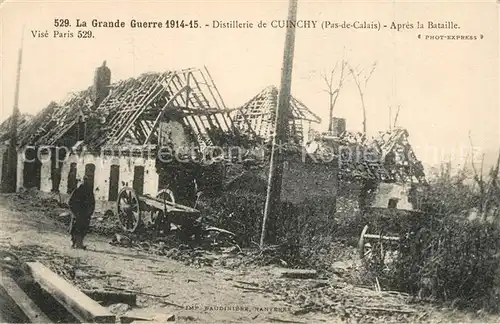 Cuinchy La Guerre 1914 15 Distillerie apres la Bataille Cuinchy
