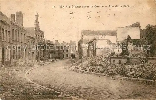 Henin Lietard apres la Guerre Rue de la Gare Henin Lietard