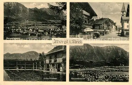 Woergl_Tirol Gesamtansicht Hauptstrasse Schwimmbad Woergl Tirol