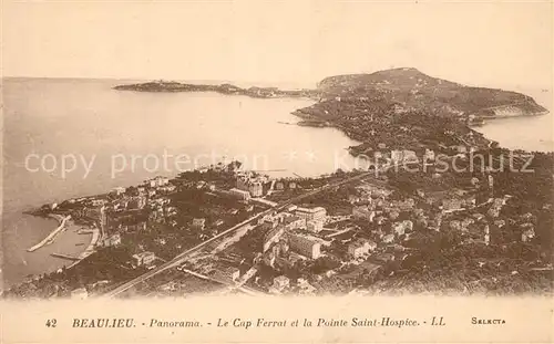 Beaulieu sur Mer Cap Ferrat et Pointe Saint Hospice vue aerienne Beaulieu sur Mer