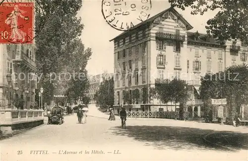 Vittel Avenue et les Hotels Vittel