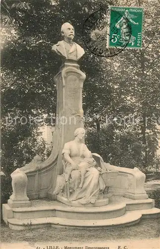 Lille_Nord Monument Desrousseaux Statue Lille_Nord