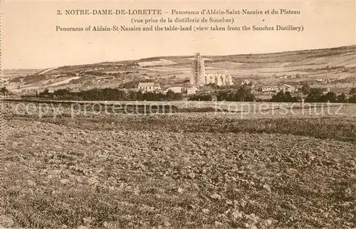 Ablain Saint Nazaire Panorama du plateau Notre Dame de la Lorette Ablain Saint Nazaire