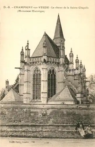 Champigny sur Veude Chevet de la Sainte Chapelle Monument Historique Champigny sur Veude