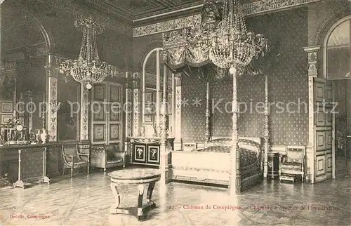 Compiegne_Oise Chateau Chambre a coucher de l Imperatrice Compiegne Oise