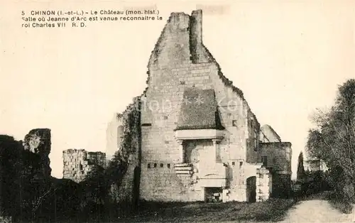 Chinon_Indre_et_Loire Chateau Ruines Monument historique Chinon_Indre_et_Loire