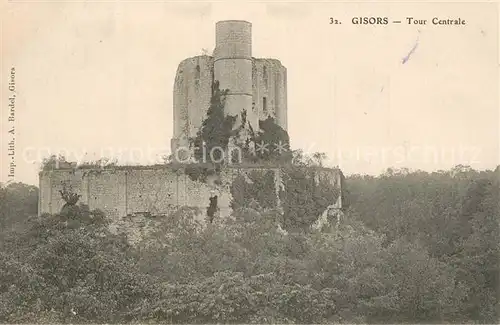 Gisors_Eure Tour Centrale Ruines Gisors Eure