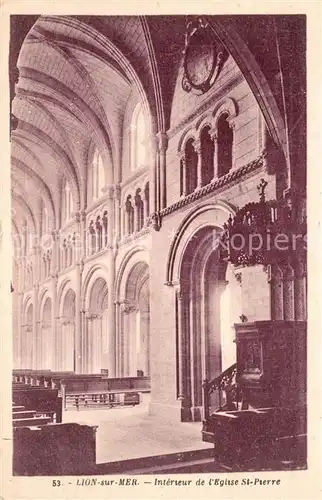 Lion sur Mer Interieur de l Eglise Saint Pierre Lion sur Mer