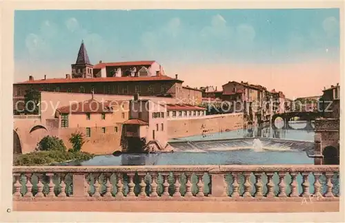 Castres_Tarn Agoût vu du Pont Biais Castres_Tarn