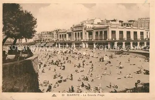 Biarritz_Pyrenees_Atlantiques Grande plage Biarritz_Pyrenees