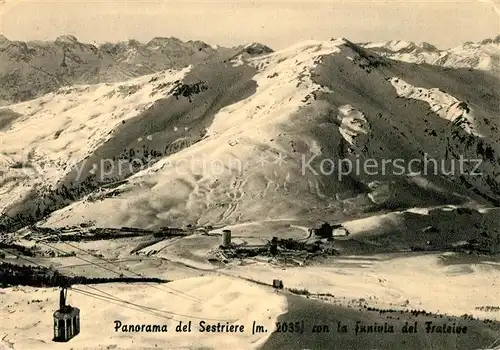 Sestriere Funivia del Frateive Seilbahn Sestriere