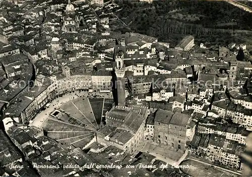 Siena Veduta Aerea Piazza del Campo Siena