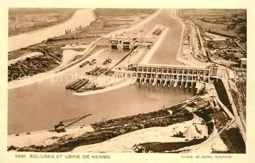 Kembs_Elsass Ecluses et Usine de Kembs Kembs Elsass