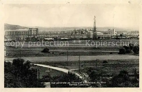 Kembs_Loechle Vue generale de lEnergie Electrique du Rhin 