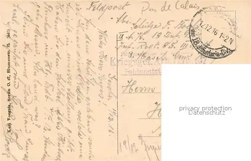 Beaurains Brauerei apres le bombardement Beaurains