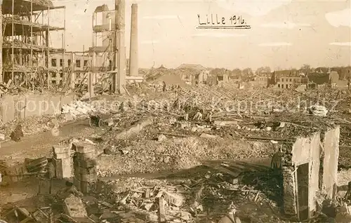 Lille_Nord apres la bombardement Lille_Nord