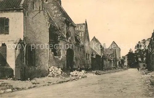 Vimy Zerstoertes Dorf Vimy