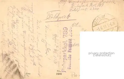 Vimy Zerstoertes Dorf Vimy