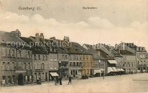 Saarburg_Lothringen Marktplatz Saarburg Lothringen