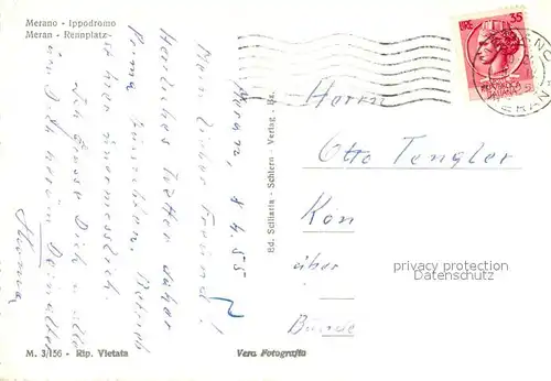 Merano_Suedtirol Rennplatz Panorama Merano Suedtirol