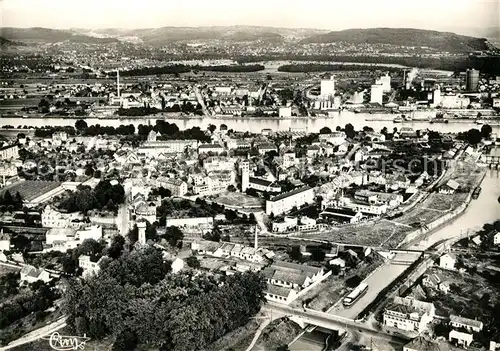 Huningue_Hueningen Les 3 frontieres France Suisse Allemagne Vue aerienne 