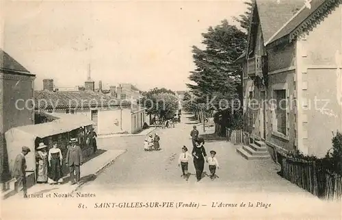 Saint Gilles sur Vie_Vendee Avenue de la Plage Saint Gilles sur Vie