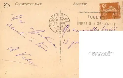 Le_Mourillon Vue vers le Cap Brun Cote d Azur Le_Mourillon