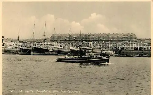 Marseille_Bouches du Rhone La Joliette depart des curriers Vapeurs Port Marseille