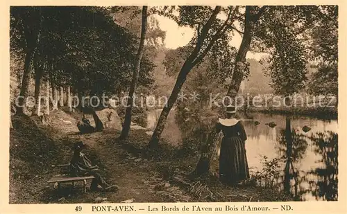 Pont Aven Les Bords de l Aven au Bois d Amour Pont Aven