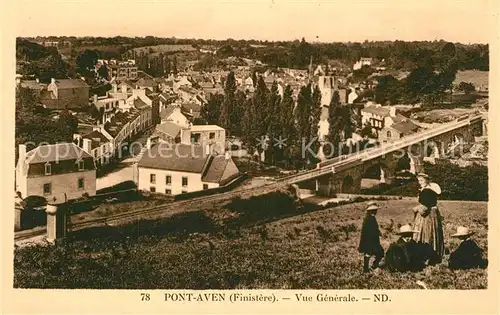 Pont Aven Vue generale viaduc Pont Aven