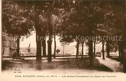 Saint Flour_Cantal Les Allees Promenades au Repos des Touristes Saint Flour Cantal