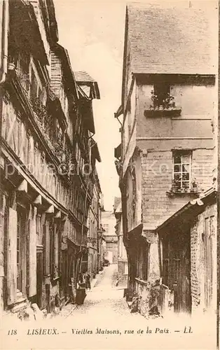 Lisieux Rue de la Paix vieilles maisons Lisieux
