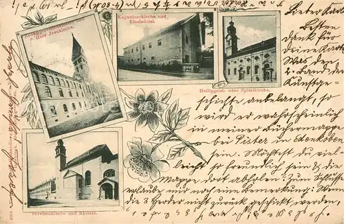 Innsbruck Redemptoristenkirche Herz Jesukirche Kapuzinerkirche und Einsiedelei Heiliggeist Spitalkirche Servitenkirche und Kloster Innsbruck