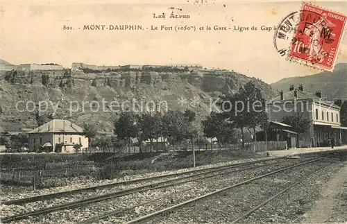 Mont Dauphin Le Fort et la Gare Ligne de Gap a Briane Mont Dauphin