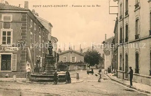 Pont Saint Vincent Fontaine et rue du Bac Pont Saint Vincent
