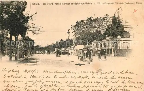 Tonkin Boulevard Francis Sarnier et Residence Mairie Tonkin
