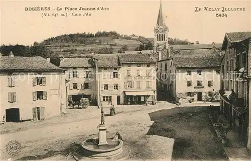 Rosieres_Ardeche La Place Jeanne d Arc Rosieres Ardeche