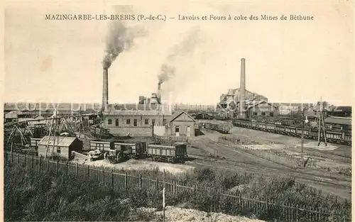 Mazingarbe Lavoirs et Fours a coke des Mines de Bethune Mazingarbe
