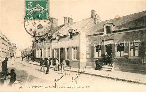 Le_Portel La Mairie et la Rue Carnot Le_Portel