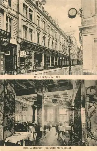 Coeln_Rhein Hotel Belgischer Hof Bier Restaurant Bierstall Marmorsaal Coeln_Rhein