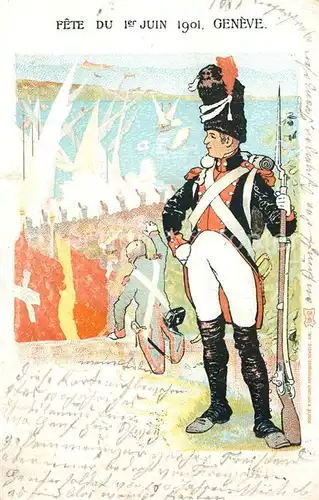 Geneve_GE Fete du 1er Juin 1901 Geneve_GE