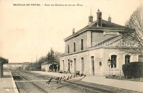Neuville de Poitou Gare des Chemins de Fer de l Etat Neuville de Poitou