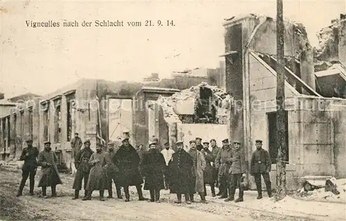Vigneulles les Hattonchatel nach der Schlacht vom 21.04.1914 Vigneulles les Hattonchatel