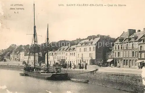 Saint Valery en Caux Quai du Havre Bateau Saint Valery en Caux