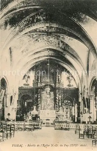 Figeac Retable de l Eglise Notre Dame du Puy XVIIe siecle Figeac