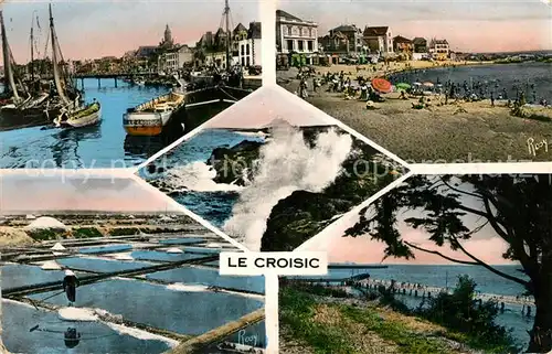 Le_Croisic Port Plage de Port Lin Rochers Marais salants Jetee Le_Croisic