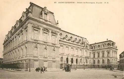 Saint Quentin_Aisne Facade du Palais de Fervaques Saint Quentin Aisne