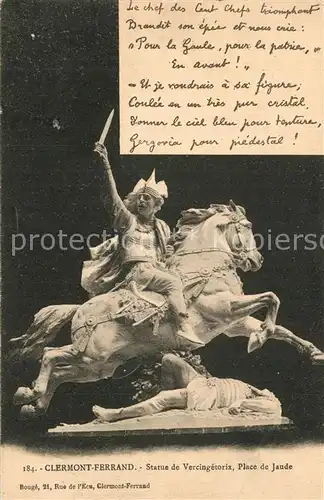 Clermont_Ferrand_Puy_de_Dome Statue de Vercingetorix Place de Jaude Clermont_Ferrand