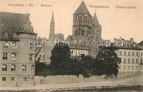 Strassburg_Elsass Muenster Thomaskirche Thomasstaden Strassburg Elsass