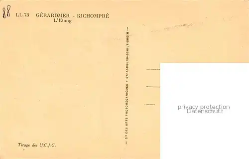 Kichompre_Gerardmer_Vosges Etang Teich Kichompre_Gerardmer